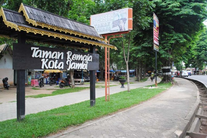 Kawasan Taman Remaja yang akan dijadikan lokasi wisata batu akik.