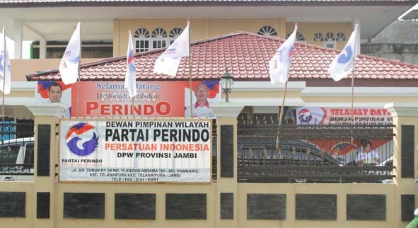 Markas sekretariat Perindo Provinsi Jambi.