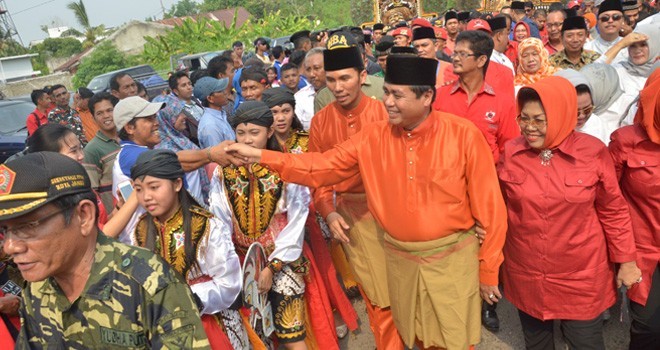 Calon Gubernur Jambi nomor urut 1, HBA, mengharapkan kehadiran Ketua Umum PDIP, Megawati Soekarnoputri, saat kampanye akbar.