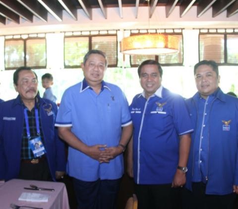 Ketua umum Demokrat, SBY bersama ketua DPD Demokrat Jambi, HBA dalam suatu kegiatan belum lama ini