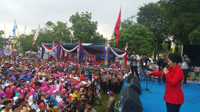 Puti Guntur Soekarno meminta seluruh kader PDI Perjuangan untuk terus merapatkan barisan dalam mengawal kemenangan HBA-Edi.