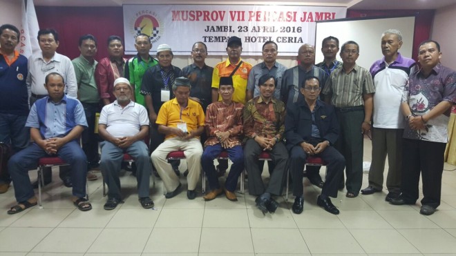 Edi Purwanto kembali memimpin Persatuan Catur Seluruh Indonesia (Percasi) Jambi.