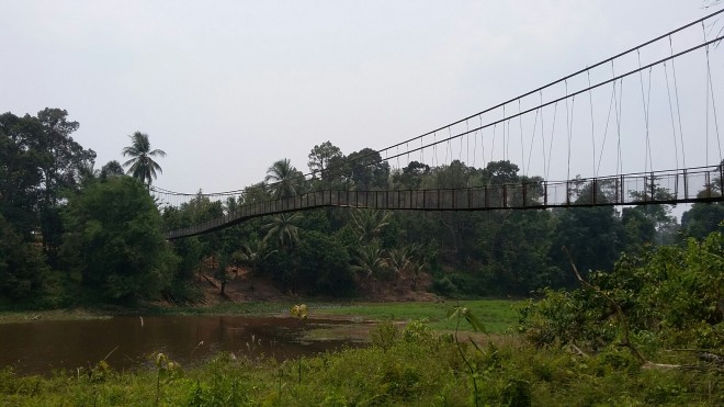  Tampak Jembatan Gantung Desa Ujung Tanjung Kecamatan Sarolangun yang dikerjakan tahun 2014