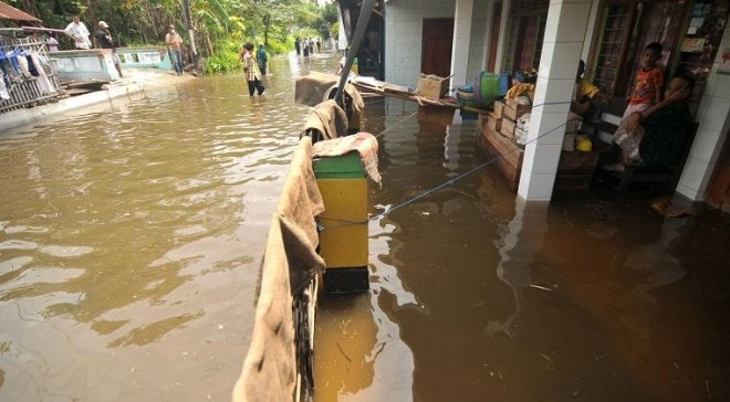 Banjir genangi rumah warga beberapa waktu yang lalu