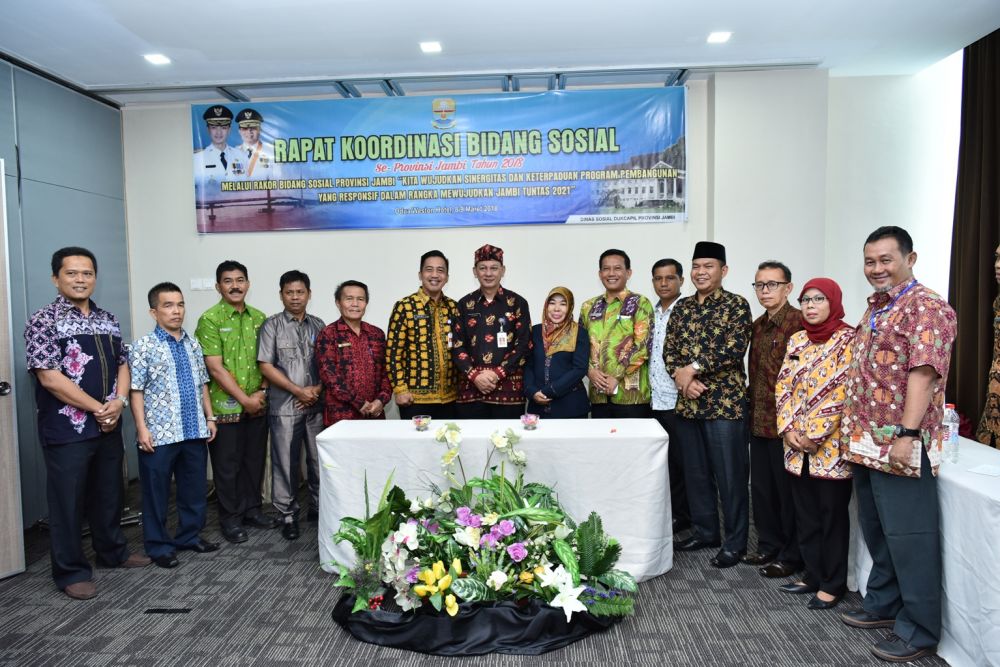 Rapat Koordinasi Bidang Sosial Kabupaten/Kota Se-Provinsi Jambi Tahun 2018