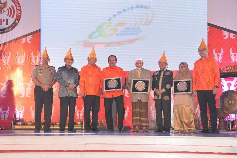 Wagub saat menghadiri Puncak Peringatan Hari Penyiaran Nasional (Hasirnas) ke-85 yang dilaksanakan di Hotel Mercure Palu Sulawesi Selatan, Minggu (1/4/2018).