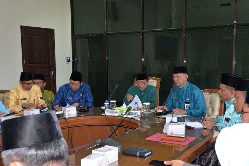 Plt Gubernur pimpin Rapat evaluasi dan arahan terkait temuan BPK-RI pada LKPJ Pemerintah Provinsi Jambi