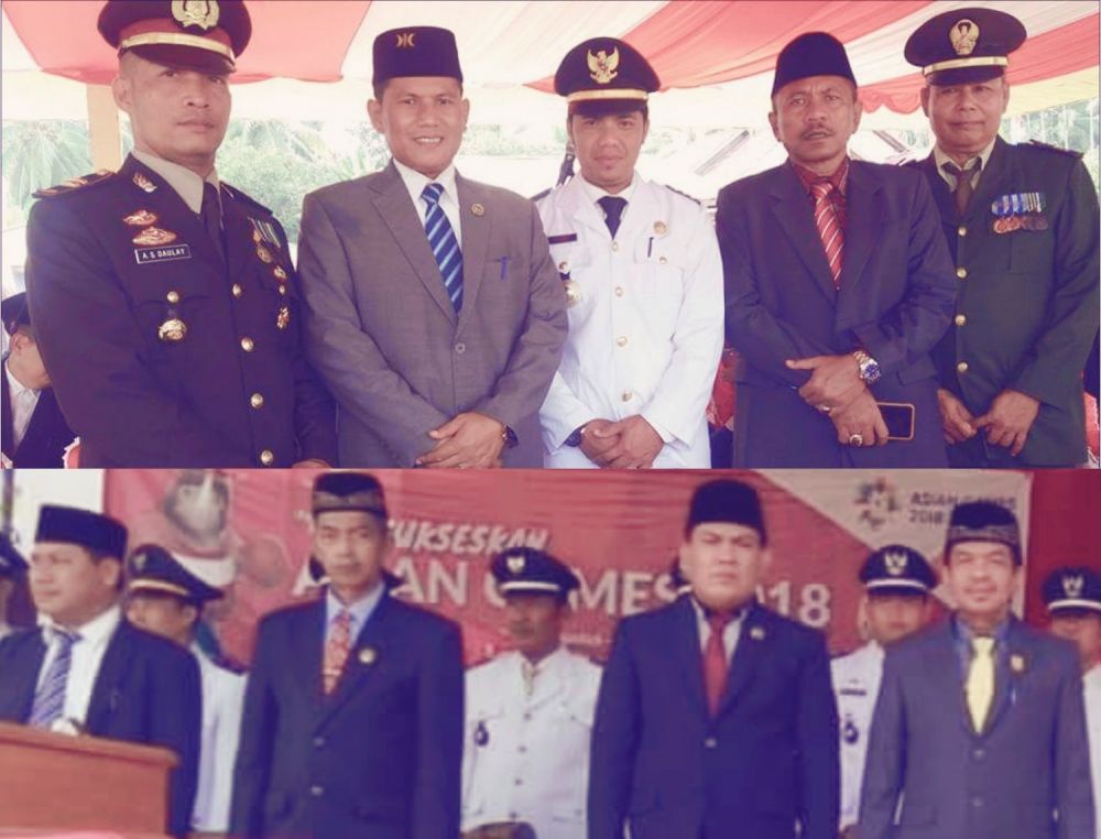 Ketua DPRD Sarolangun, H M Syaihu bersama anggota DPRD memeriahkan HUT kemerdekaan RI ke-73 pada masing-masing Dapil