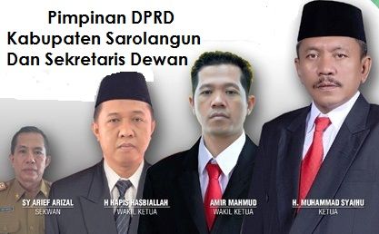 Pimpinan DPRD Kabupaten Sarolangun 2014-2019 dan Sekwan