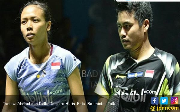 Tontowi Ahmad dan Della Destiara Haris Foto Badminton Talk