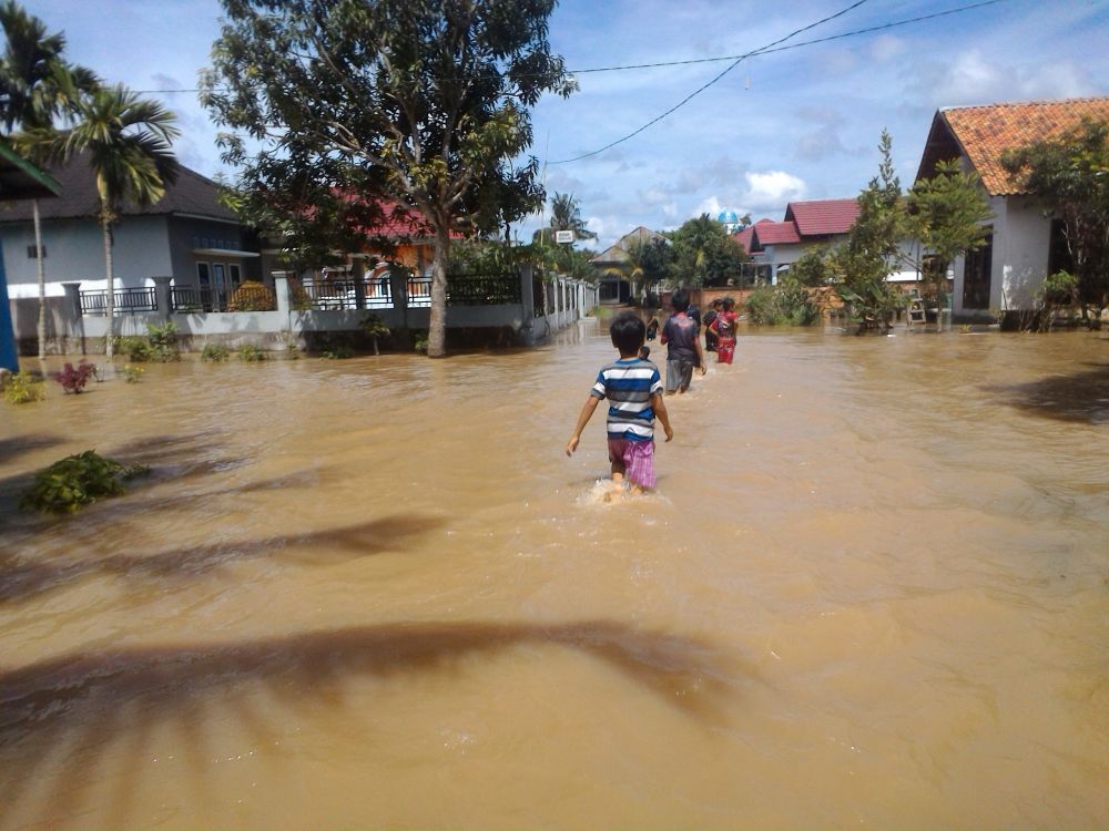 Rumah Warga yang Terkena Banjir
