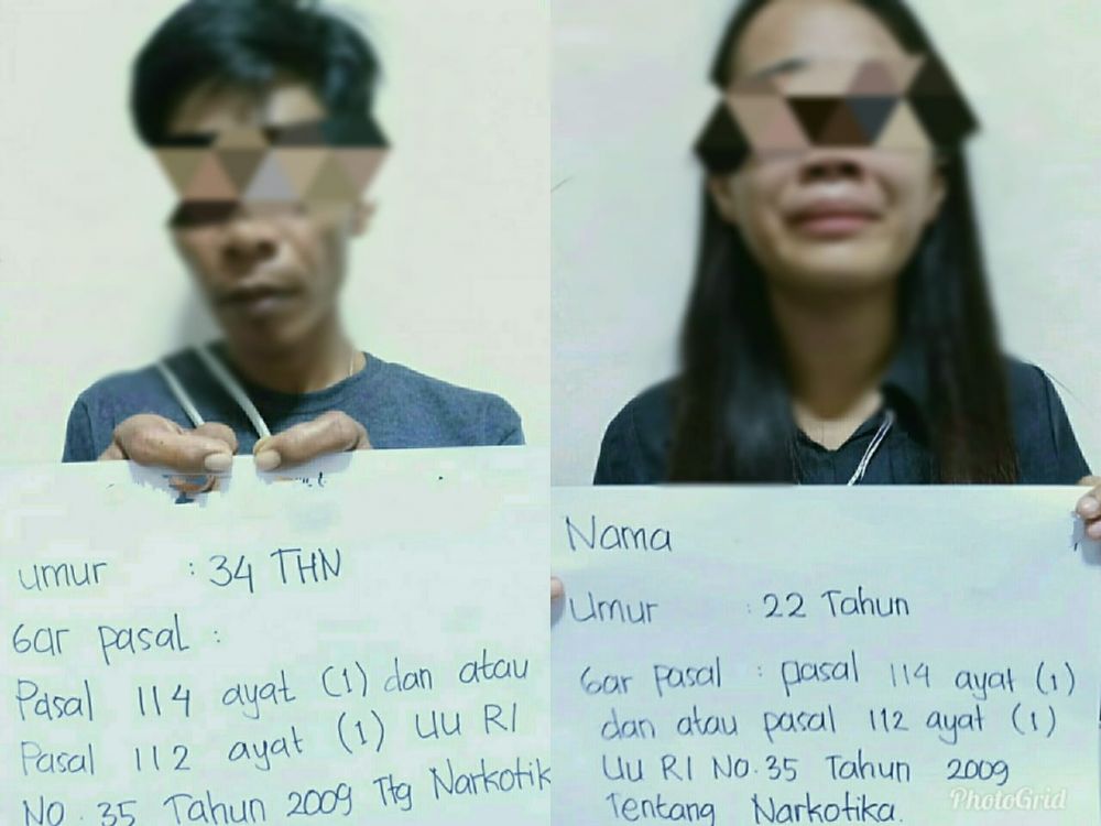 Pengguna Narkoba yang diringkus Polisi