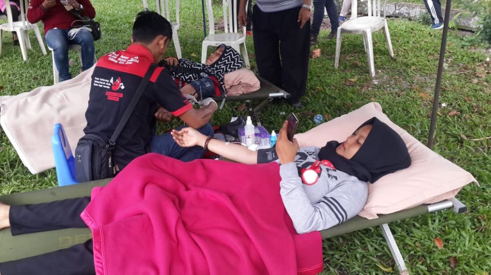 Pelaksanaan Donor Darah dalam Rangka Memperingati HUT PKH ke-7