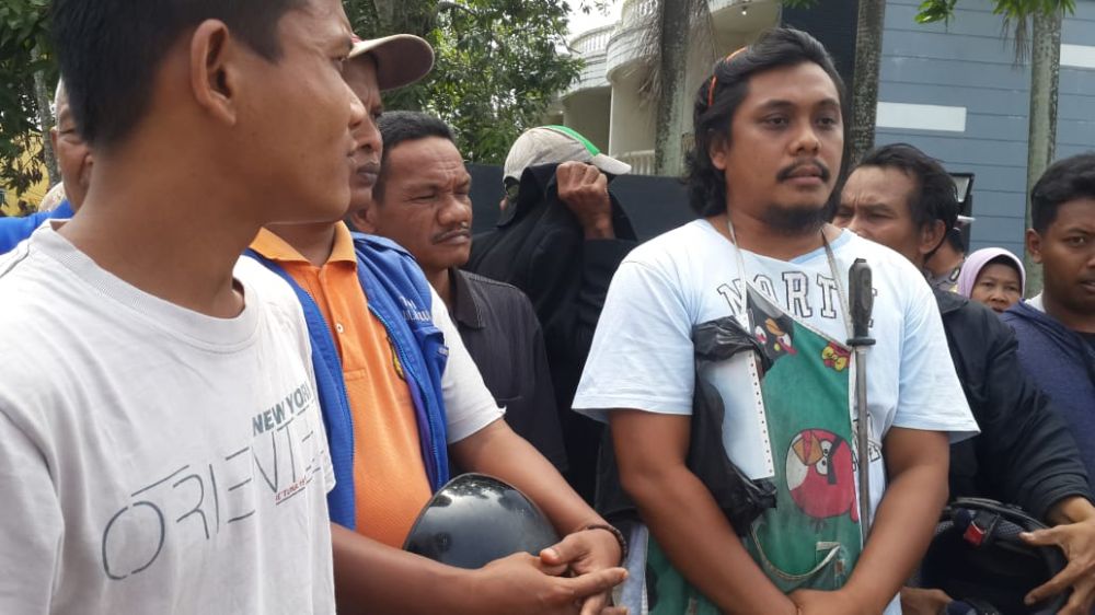 Pedagang Pasar Talang Banjar yang Protes Tak Dapat Lapak