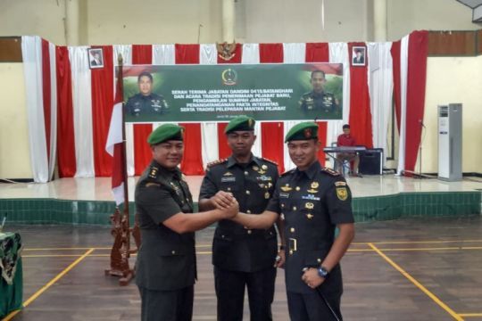 Danrem 042Gapu Kolonel Inf Dany Budiyantyo bersama Letkol Inf Deny Noviandi dan Letkol Inf Widi Rahman
