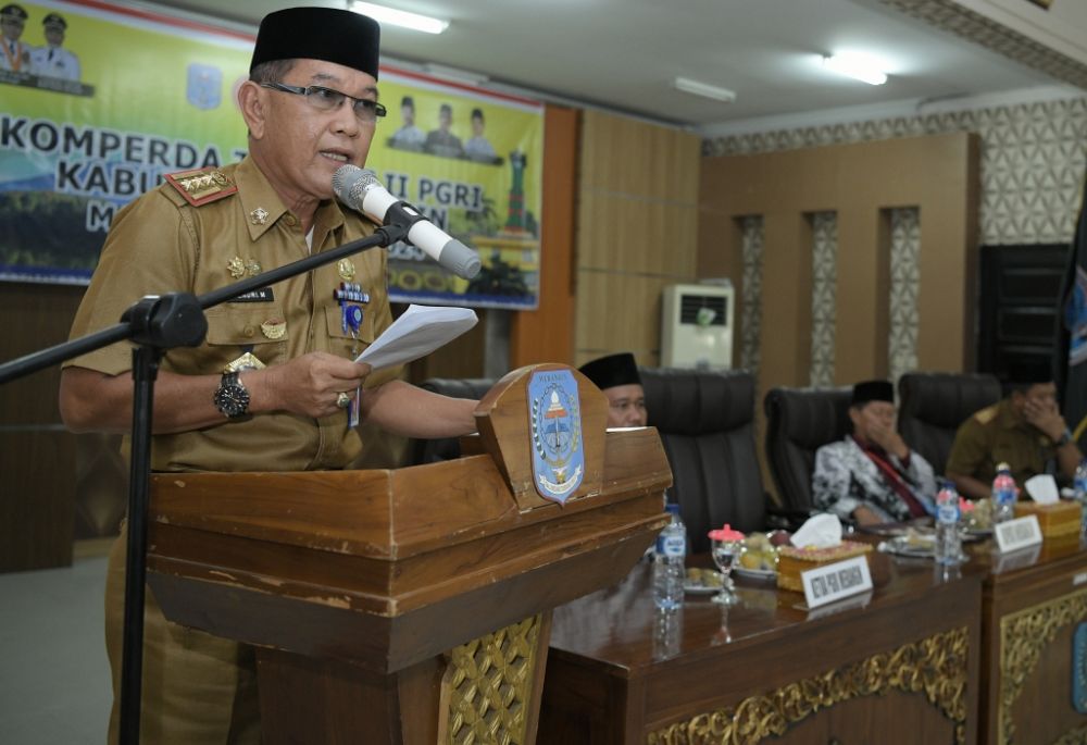 Plt Sekda Merangin H Hendri Maidalef Tengah Menyampaikan Sambutan