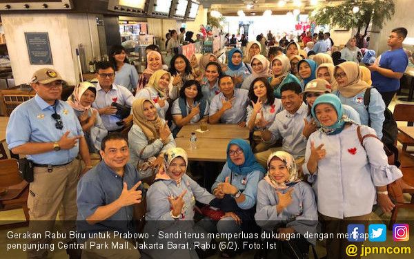 Gerakan Rabu Biru untuk Prabowo Sandi