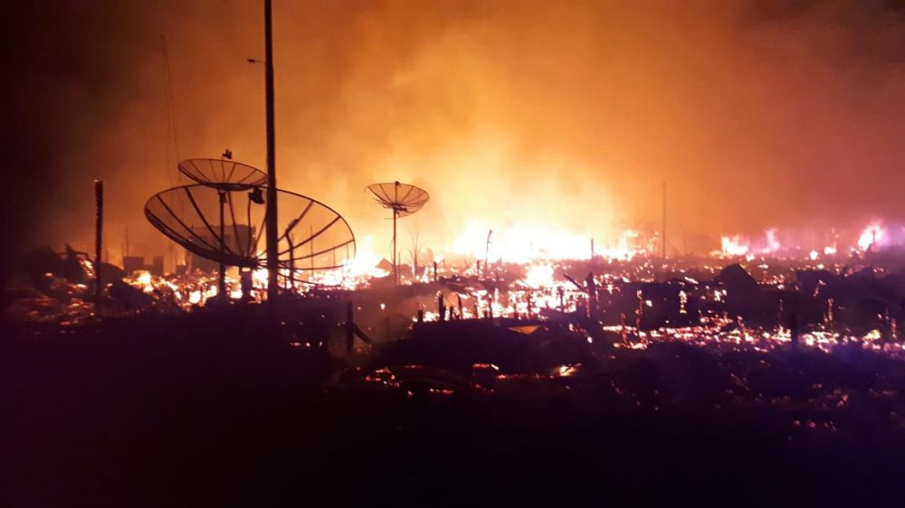 Kebakaran di Desa Pangkal Duri Kecamatan Mendahara Kabupaten Tanjung Jabung Timur