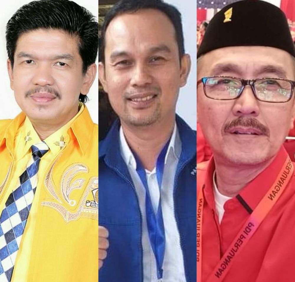 Pimpinan DPRD Sarolangun yang ditetapkan, Tontawi Jauhari, Aang Purnama dan Syahrial Gunawan
