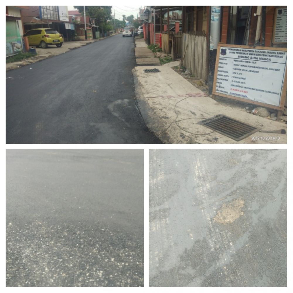 Overlay peningkatan jalan Beringin Kelurahan Patunas..