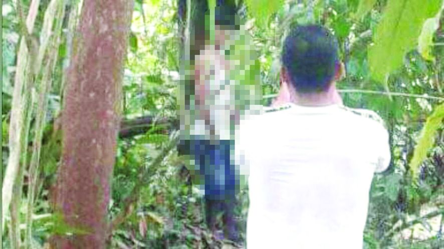 Pemuda yang ditemukan tewad di pohon rambe.