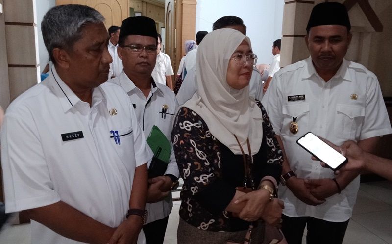 Kasatgas Koordinasi Supervisi Pencegahan (Korsupgah) Korwil II Sumatera KPK RI, Aida Ratna Zulaiha saat diwawancarai