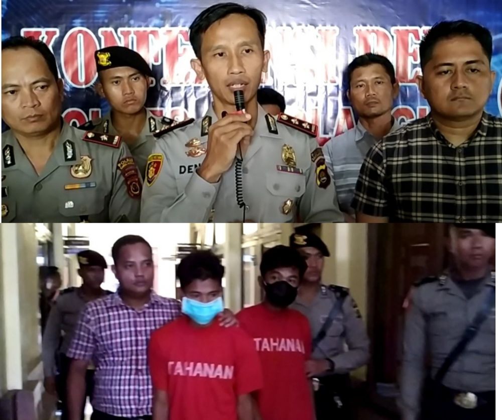 Press realise Kapolres Sarolangun, AKBP Deny Heryanto SIK didampingi Waka Polres dan Kasat Reskrim