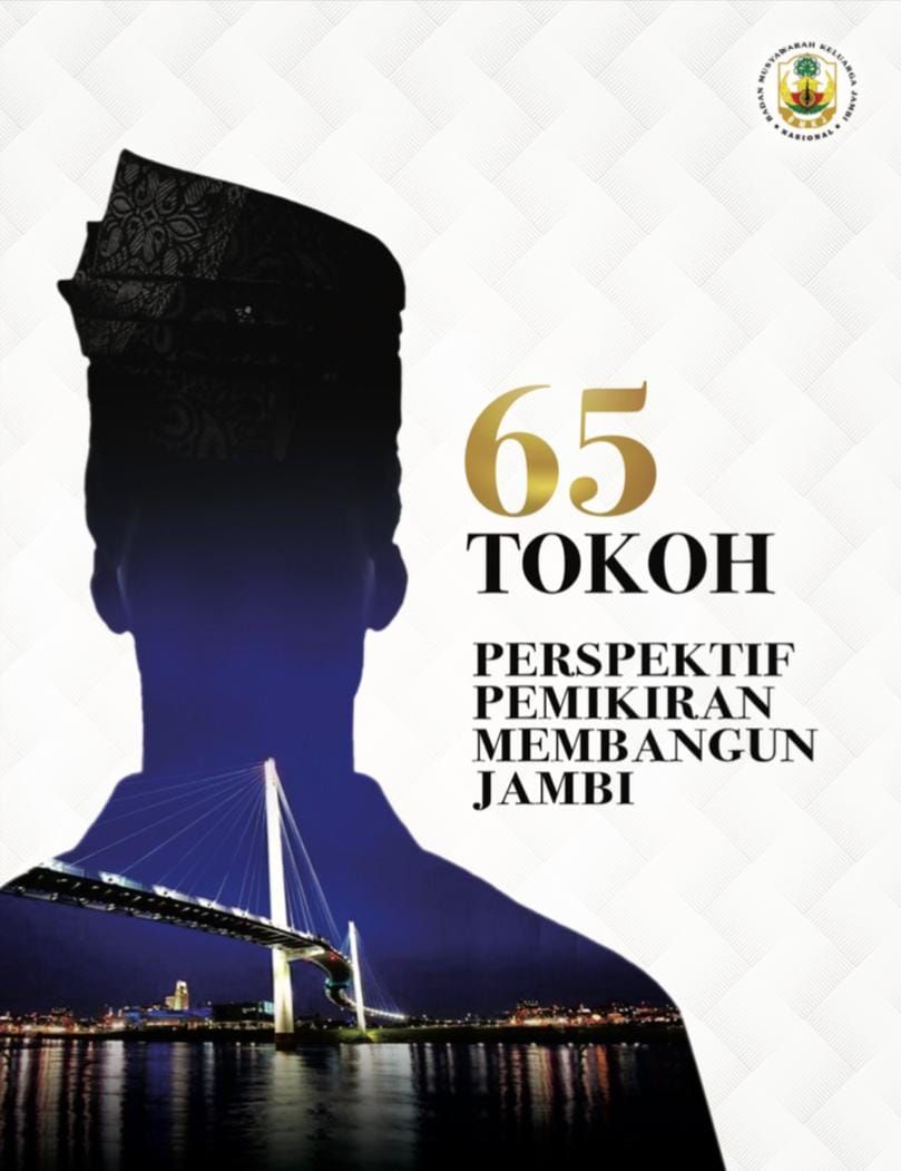 Launching Buku 65 Tokoh Perspektif Pemikiran Membangun Jambi yang diselenggarakan Badan Musyawarah Keluarga Jambi (BMKJ) Nasional dalam Rangka HUT ke-65 Provinsi Jambi Tahun 2022.