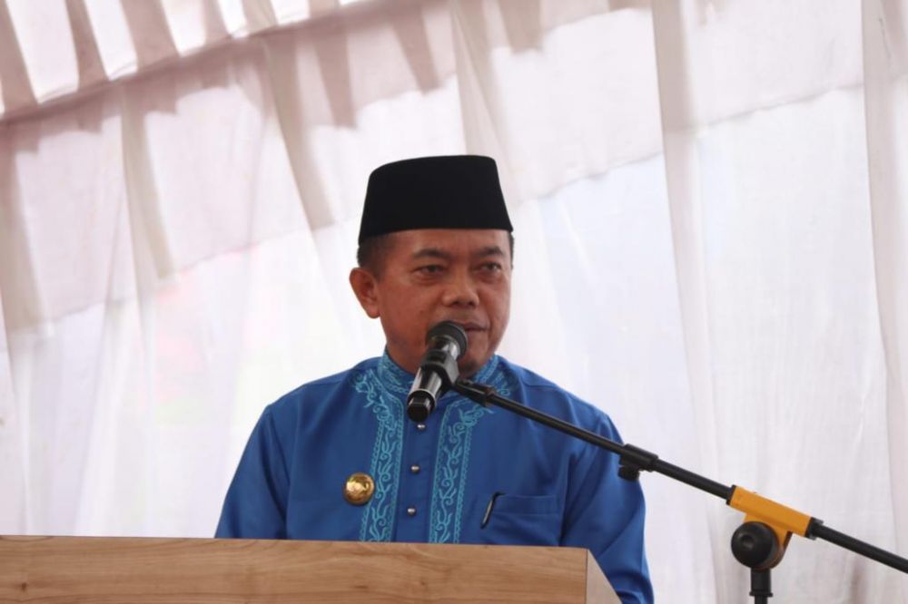 Al Haris pada acara Kenduri SKO, bertempat di Koto Pudung Kecamatan Tanah Kampung Kota Sungai Penuh, Sabtu (15/01/2022).