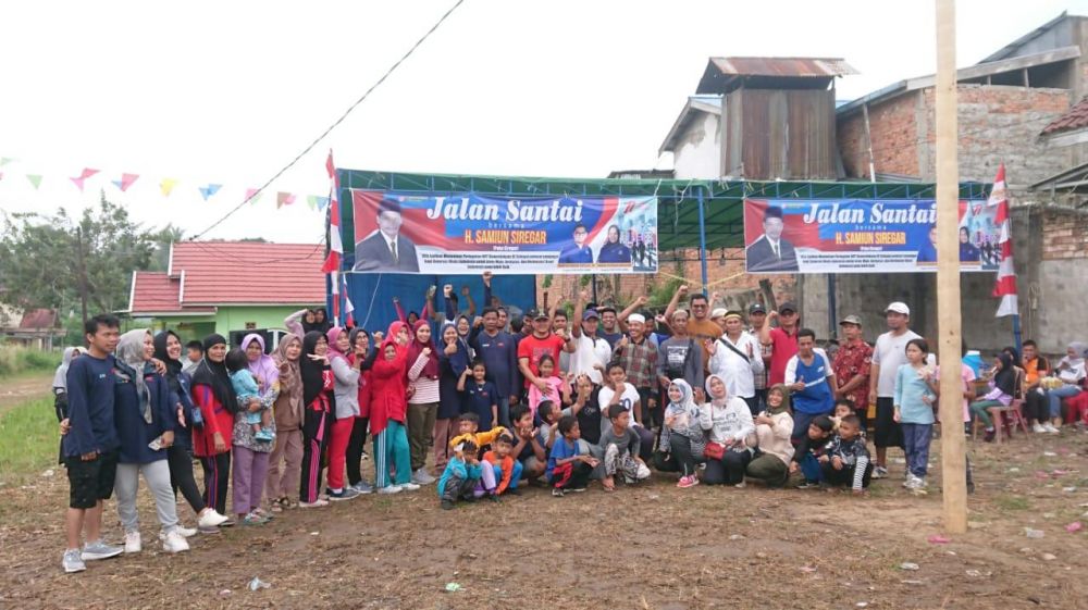 Samiun Siregar bersama warga ikut memeriah Hari Kemerdekaan Republik Indonesia yang ke-77 Tahun 