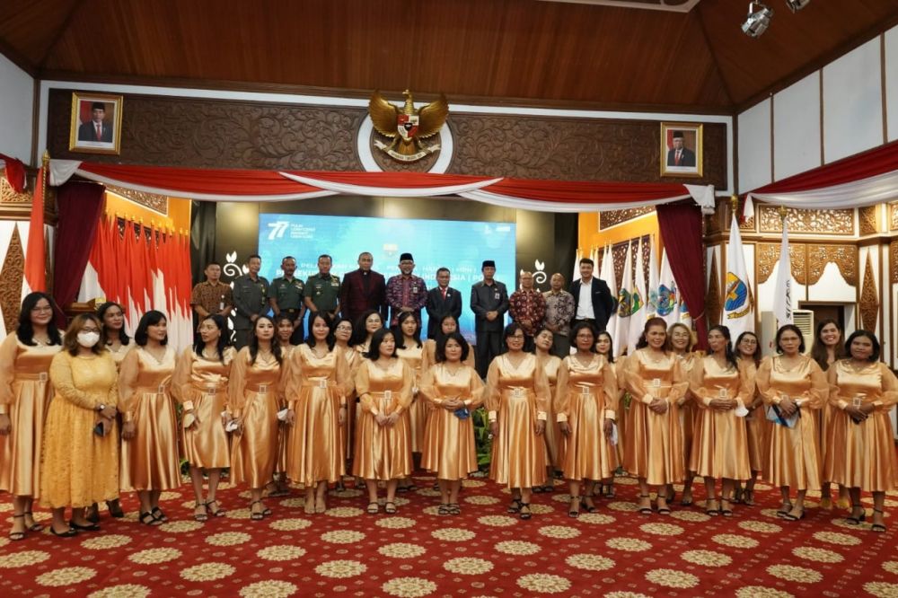 Pelantikan Majelis Pengurus Harian (MPH) PGIW Provinsi Jambi Periode 2021-2026, bertempat di Auditorium Rumah Dinas Gubernur Jambi, Jum’at (19/08/2022).
