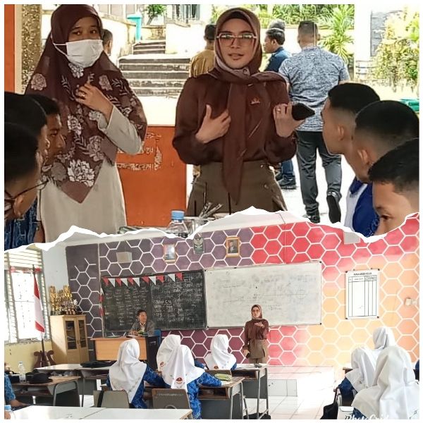 Sekretaris Komisi IV DPRD provinsi Jambi, Eka Marlina bersama Ketua dan beberapa anggota melakukan kunjungan ke SMA Titian Teras di Pijoan, Muaro Jambi, Selasa (17/1/2023) kemarin.