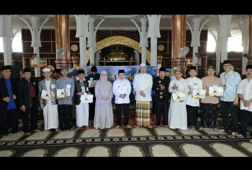 Lomba Azan Jambi Mantap Ramadan 1444 Hijriah/2023 Masehi selesai digelar, Minggu (16/04/2023) sore, di Masjid Agung Al Falah, Kota Jambi.