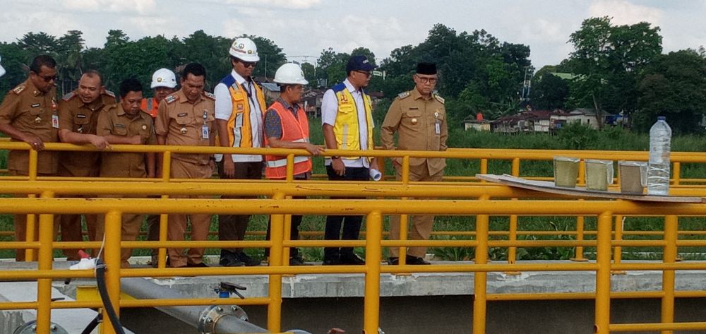 Wali Kota Jambi Starif Fasha Tinjau WasteWater Treatment Plant (WWTP)