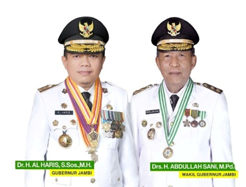 Gubernur Al Haris dan Wakil Gubernur Abdullah Sani 