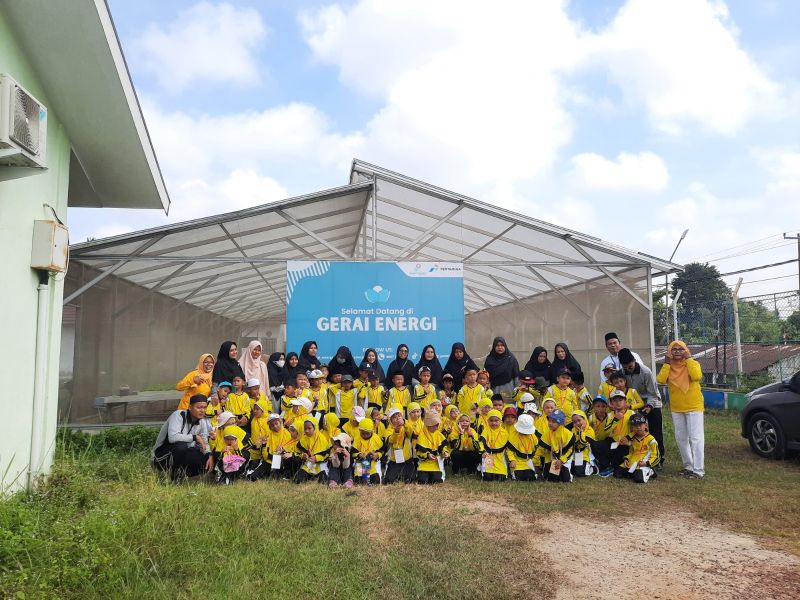 Kunjungan siswa-siswa SD Islam Terpadu (SDIT) Al-Nahl di Gerai Energi Pertamina EP Jambi Field, Jumat (2/8)