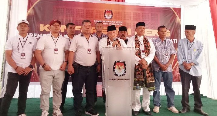 konfrensi pers Pendaftaran KPU 