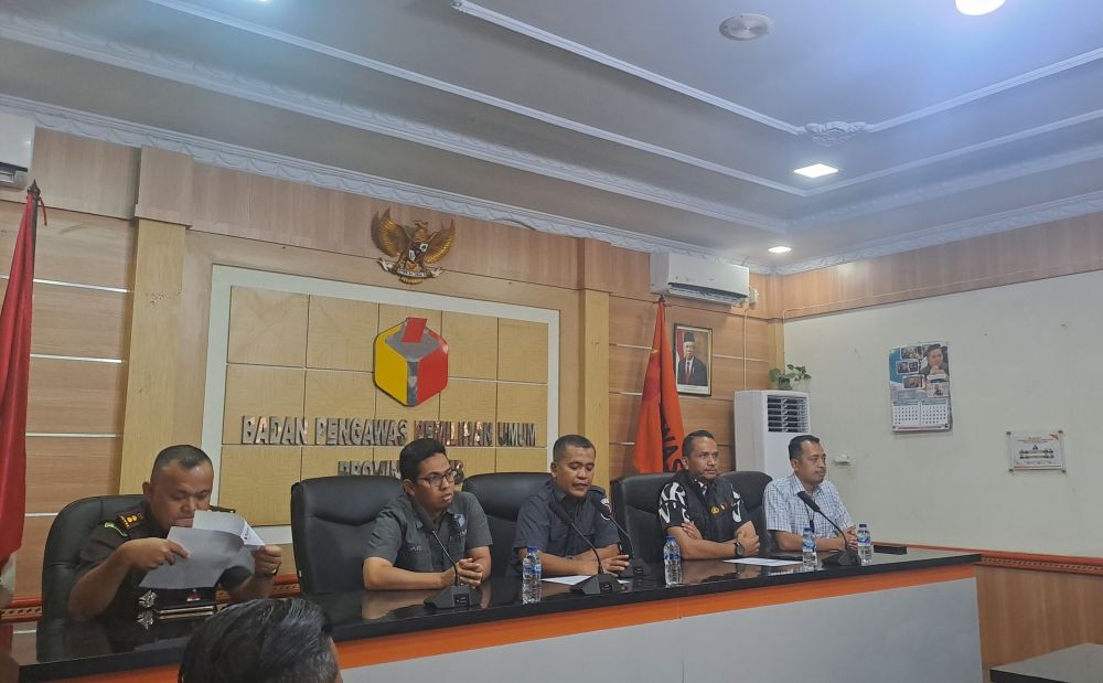 Jumpa pers Sentra Gakkumdu Provinsi Jambi, Selasa (8/10/2024).