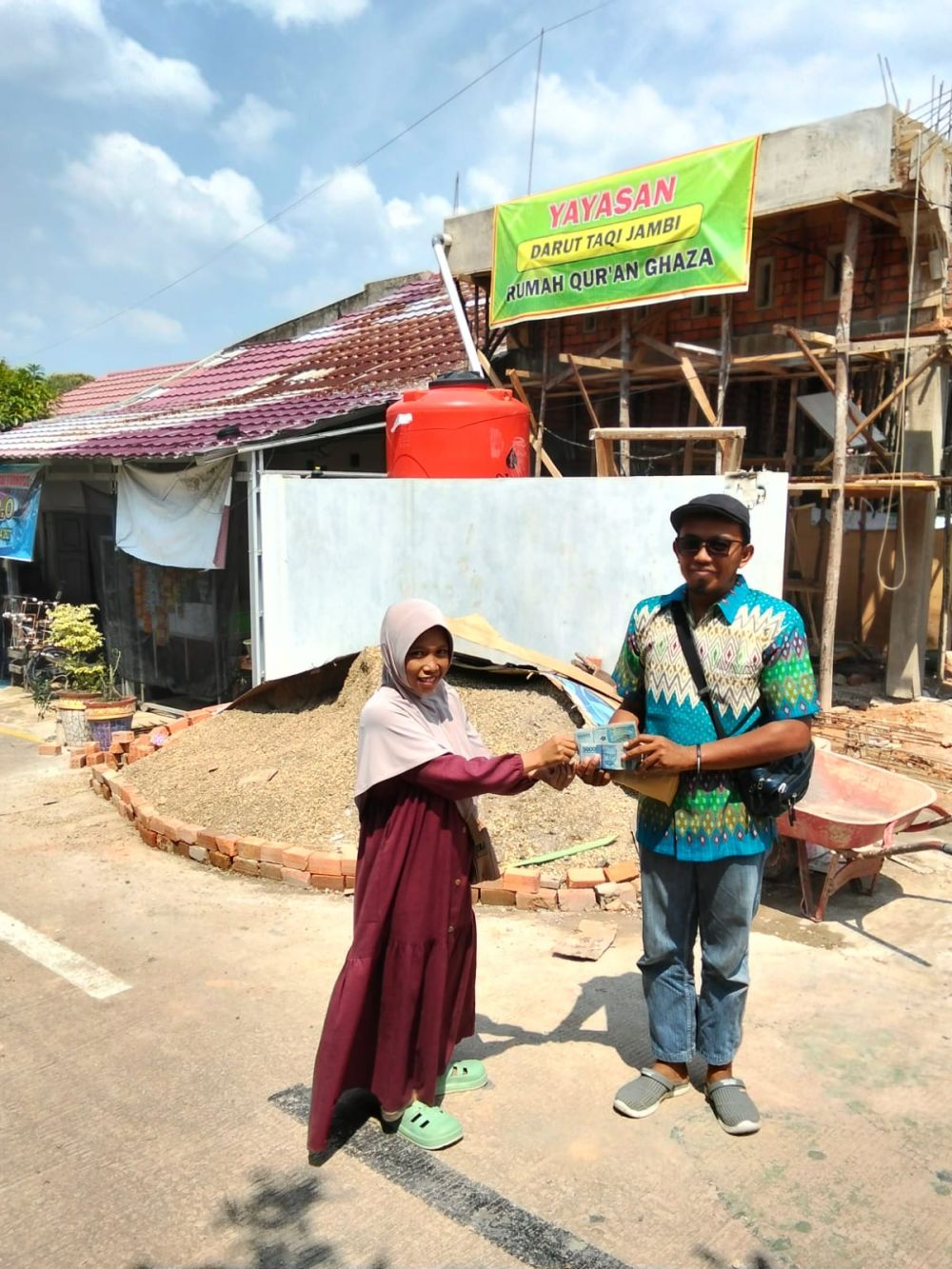 Rumah Tahfidz Qur'an Ghaza yang tengah tahap pembangunan