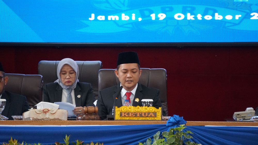 Hafiz Fattah, Resmi dilantik menjadi Ketua DPRD Provinsi  Jambi (19/10) Periode 2024-2029.