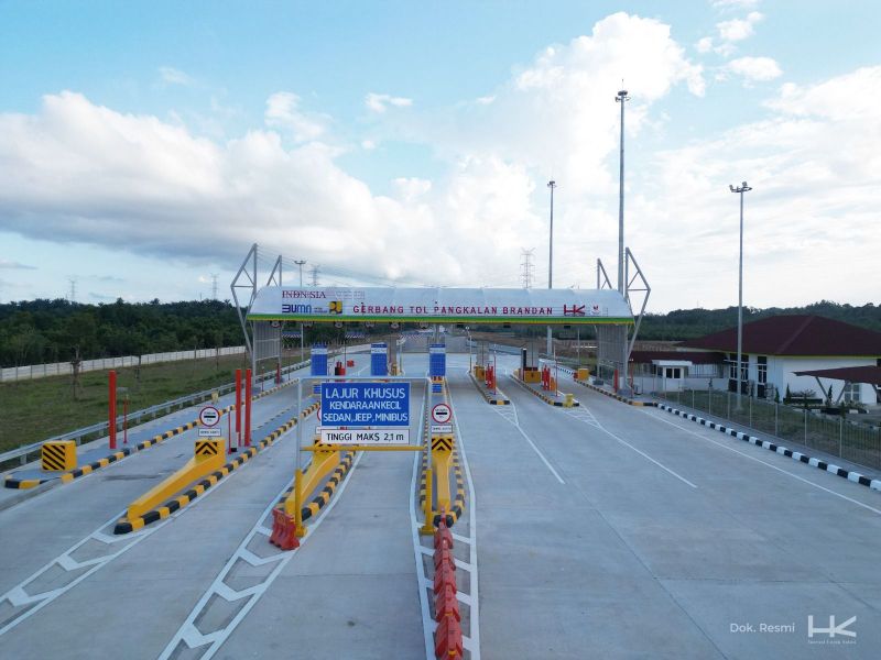 Salah satu Jalan Tol Trans Sumatera. 