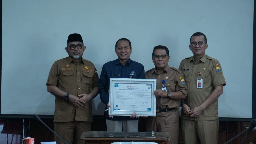 Diskominfo dan Bappeda Tanda Tangani Komitmen Bersama BPS Provinsi Jambi.