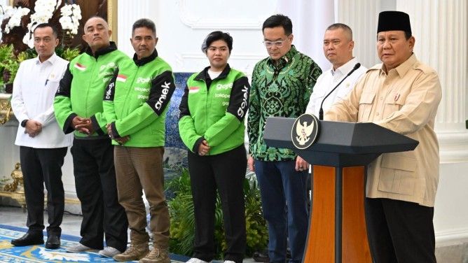 pengumuman pemberian THR dan BHR oleh Presiden Prabowo, Senin (10/3). 