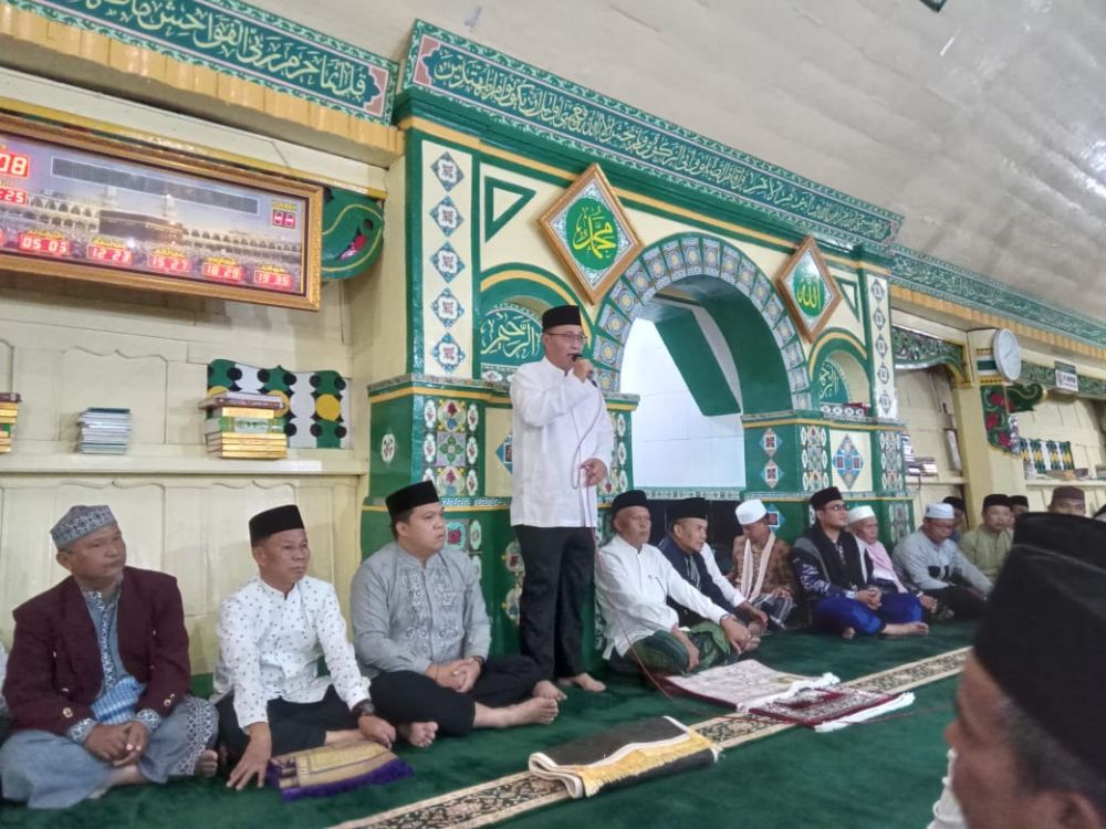 Walikota Alfin saat Menyampaikan sambutan