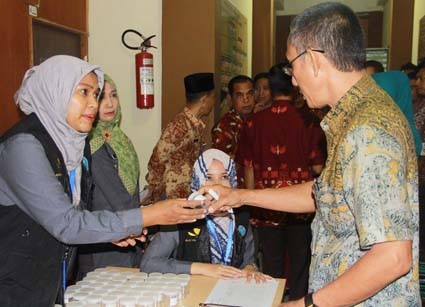 PNS di SKPD lingkup Pemkot Jambi yang mengikuti tes urine narkoba.
