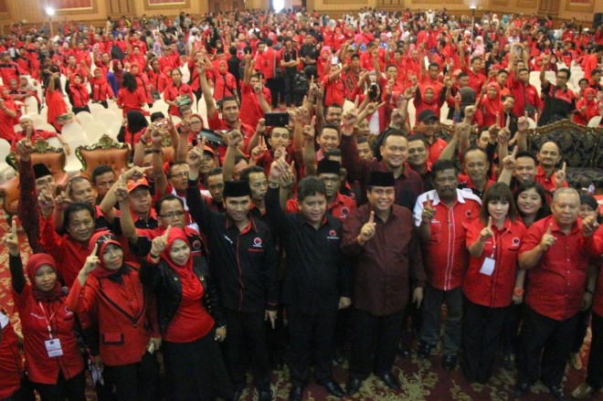 Suasana konsolidasi internal PDIP.