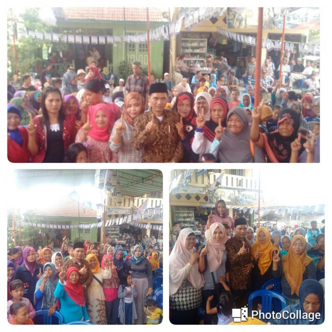 Suasana kegiatan kampanye Abun Yani di Maro Sebo.