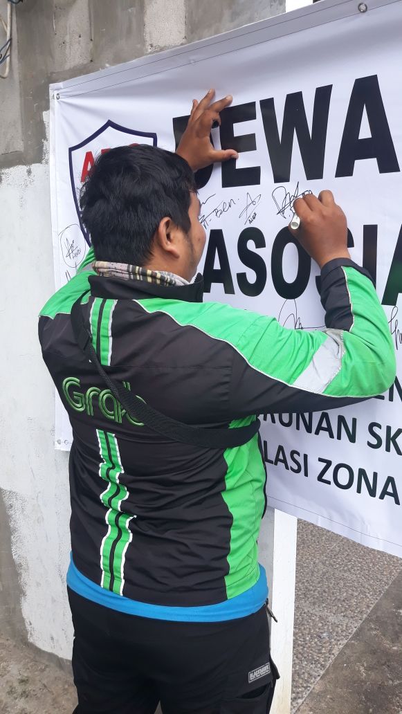 Pihak ADO melakukan tanda tangan petisi tuntutan ke pihak aplikator, yang saat ini merubah regulasi skema point dan incentive.
