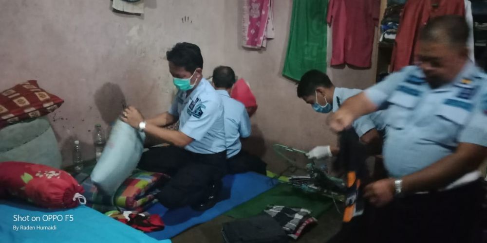 Lapas Klas II B Muarabulian, Inspeksi Mendadak (Sidak) seluruh ruangan tahanan Minggu Malam (22/7).