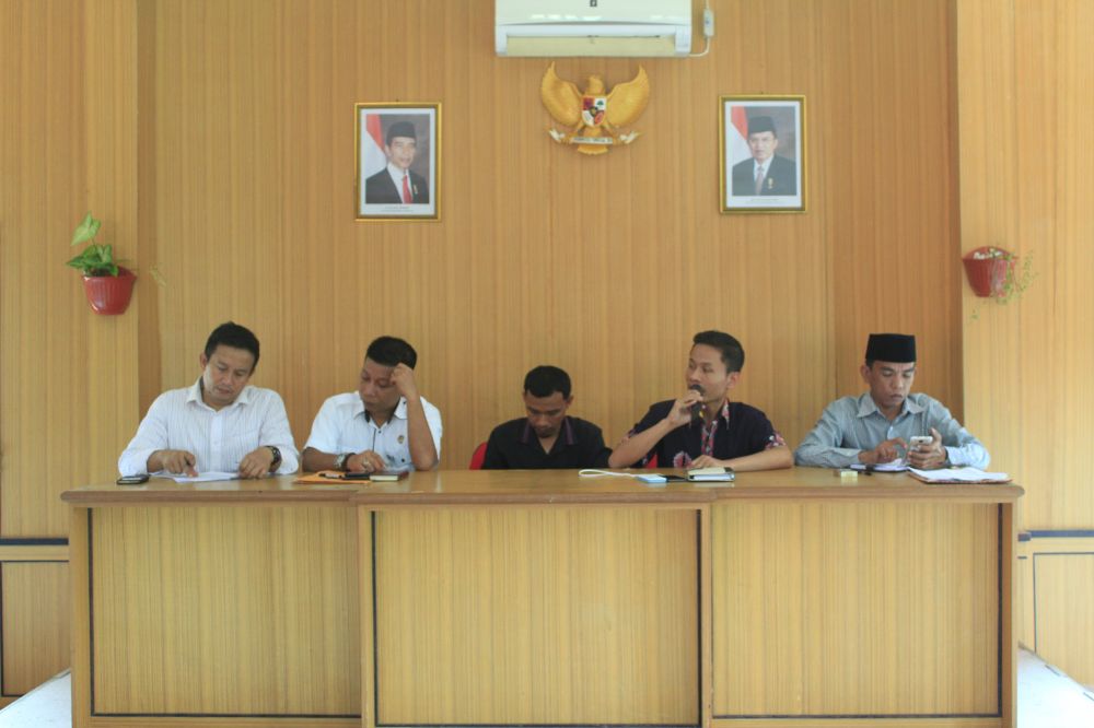 KPU Kabupaten Tanjabtim saat pleno DPSHP Pemilu 2019